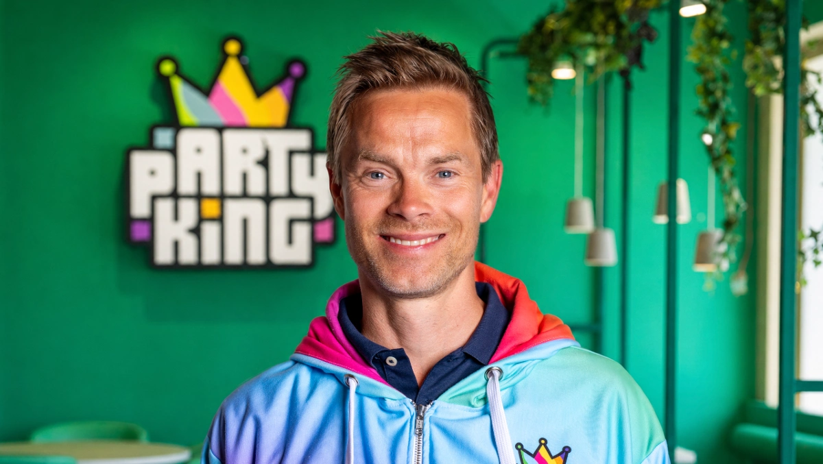 Johan Lingvall, VD på Partykungen som anlitar bemanningsföretaget Manpower