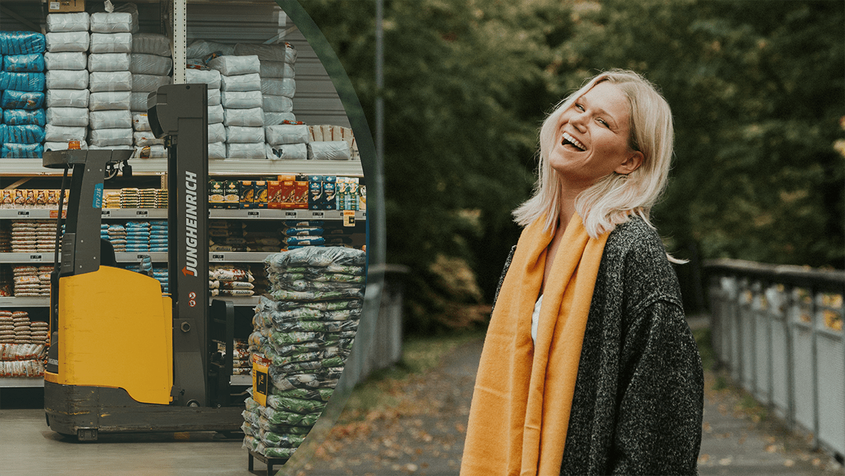 Nyfiken på att jobba som truckförare? Märta delar med sig av sina erfarenheter.