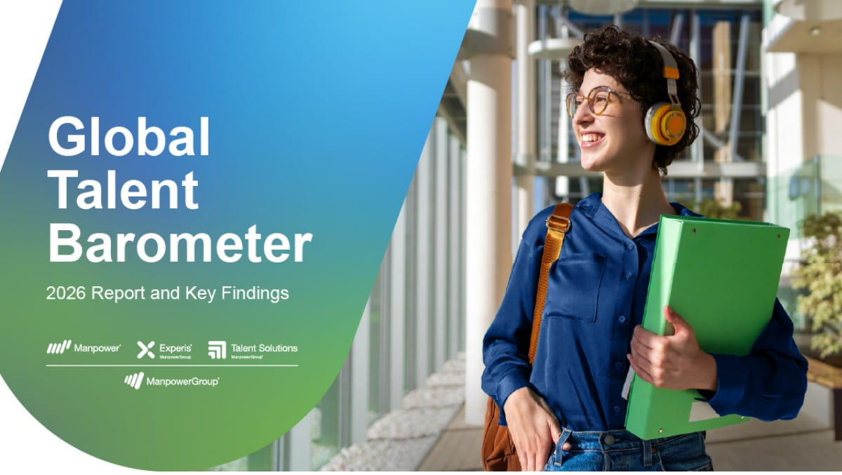 Försättsblad till ManpowerGroups rapport Global Talent Barometer